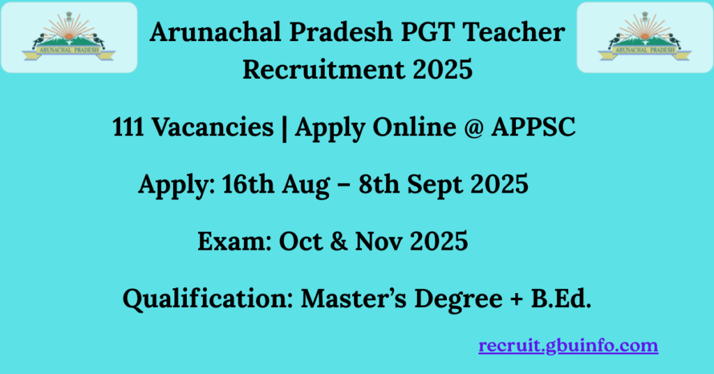 apst pgt teacher recruitment