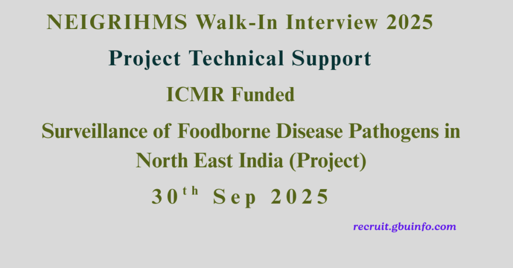 NEIGRIHMS Walk-In Interview 2025