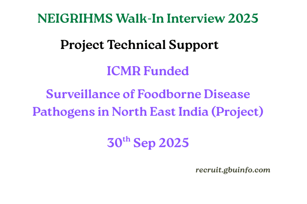 NEIGRIHMS Walk-In Interview 2025