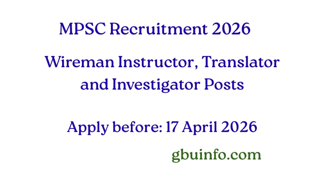 Meghalaya mpsc recruitment 2026 apply online for 4 vacancies