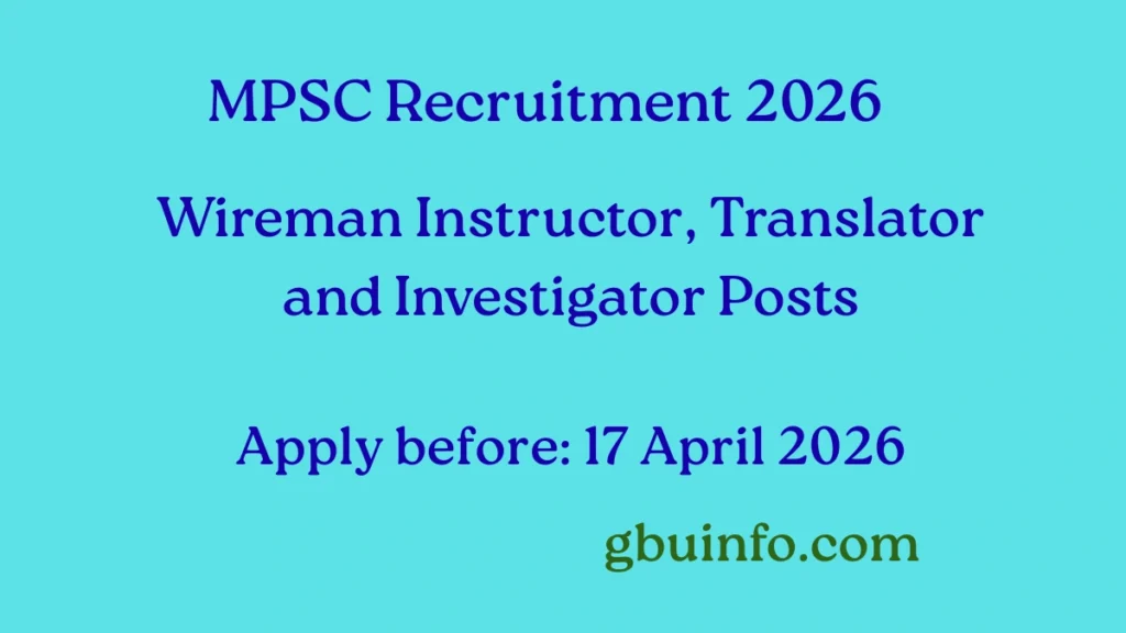 Meghalaya mpsc recruitment 2026 apply online for 4 vacancies